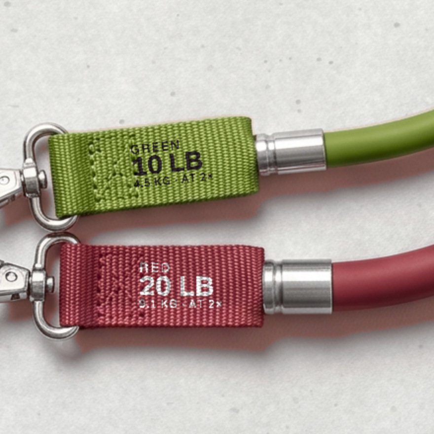Evenhold red tube tab with its number, ferrule and steel snap clip
