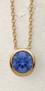 Corund One Stone, 18K Vermeil